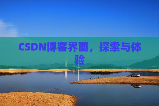 CSDN博客界面，探索与体验